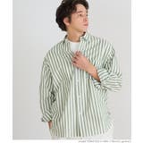［Lt.green］ | リネンブレンド長袖シャツ メンズ | coca