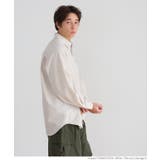 リネンブレンド長袖シャツ メンズ | coca | 詳細画像7