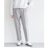 ［Gray］ | 裏起毛テーパードパンツ | coca