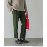 ［Khaki］ | 裏起毛テーパードパンツ | coca
