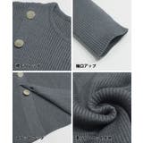ゴールドボタンニットトップス | coca | 詳細画像18 
