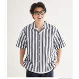 ［Navy］ | リネンブレンド開襟半袖シャツ メンズ レディース | coca