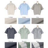 リネンブレンド開襟半袖シャツ メンズ レディース | coca | 詳細画像27