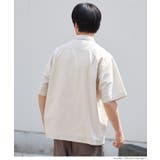 リネンブレンド開襟半袖シャツ メンズ レディース | coca | 詳細画像10