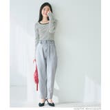 ［Lt.Blue］ | ハイウエストゴムデニムパンツ レディース | coca