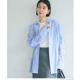 タイプライターストライプオーバーシャツ レディース | coca | 詳細画像12