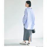 タイプライターストライプオーバーシャツ レディース | coca | 詳細画像14