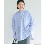 タイプライターストライプオーバーシャツ レディース | coca | 詳細画像15