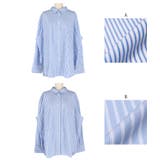 タイプライターストライプオーバーシャツ レディース | coca | 詳細画像19