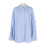 タイプライターストライプオーバーシャツ レディース | coca | 詳細画像2