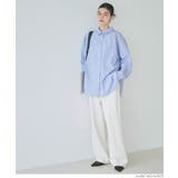 タイプライターストライプオーバーシャツ レディース | coca | 詳細画像5