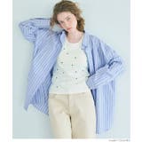 タイプライターストライプオーバーシャツ レディース | coca | 詳細画像9