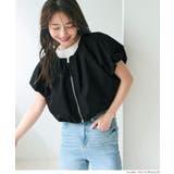 ポリエステルポプリンタックショートジャケット レディース | coca | 詳細画像16 