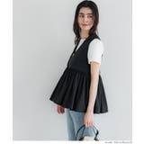 Vネックギャザーベスト レディース | coca | 詳細画像14