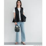 Vネックギャザーベスト レディース | coca | 詳細画像17