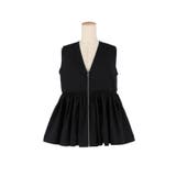 Vネックギャザーベスト レディース | coca | 詳細画像3