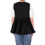 Vネックギャザーベスト レディース | coca | 詳細画像6