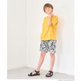 親子お揃いワッシャーナイロンリーフ柄ショーツ キッズ | coca | 詳細画像3