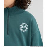 裏毛ハーフジップワンポイント刺繍トップス | coca | 詳細画像9