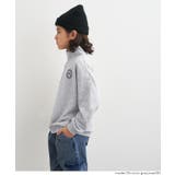 裏毛ハーフジップワンポイント刺繍トップス | coca | 詳細画像3