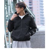 ［Black］ | ワッシャーナイロンジップアップパーカー メンズ | coca