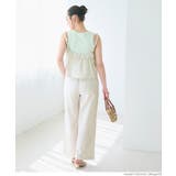 オックスストライプワイドパンツ レディース | coca | 詳細画像12 