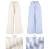 オックスストライプワイドパンツ レディース | coca | 詳細画像17 