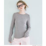 ［Gray］ | リブクルーネック レディース | coca