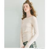 ［Beige］ | リブクルーネック レディース | coca