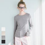 リブクルーネック レディース | coca | 詳細画像1 