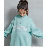 ［Lt.blue］ | 裏起毛ジップアッププリントワンピース キッズ | coca