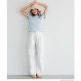 ［White］ | サマーデニムタックパンツ | coca