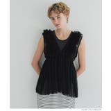 チュールVネックトップス レディース | coca | 詳細画像18