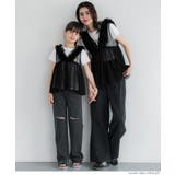 チュールVネックトップス レディース | coca | 詳細画像21