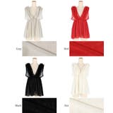 チュールVネックトップス レディース | coca | 詳細画像28