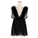 チュールVネックトップス レディース | coca | 詳細画像4