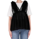 チュールVネックトップス レディース | coca | 詳細画像6