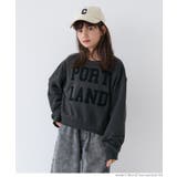 ［Charcoal］ | 親子お揃いヘビーウェイト刺繍スウェットトップス キッズ | coca