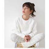 ［White］ | 親子お揃いヘビーウェイト刺繍スウェットトップス キッズ | coca