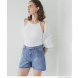 ［Blue］ | デニムショートパンツ レディース | coca