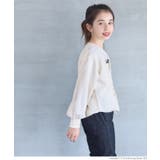 レースアップロゴトップス キッズ | coca | 詳細画像3 