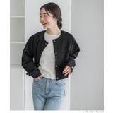 フロッキードットジャケット レディース | coca | 詳細画像13