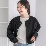 フロッキードットジャケット レディース | coca | 詳細画像1