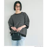 膨れボーダースウェットトップス レディース | coca | 詳細画像18