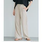 ［Beige］ | 麻ブレンドイージーパンツ レディース | coca