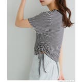 リブドローストリングトップス レディース | coca | 詳細画像18 