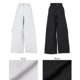 ナイロンワッシャーワイドパンツ レディース | coca | 詳細画像21