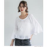 レースクロップドブラウス レディース | coca | 詳細画像10