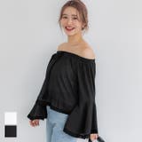 レースクロップドブラウス レディース | coca | 詳細画像1