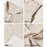 シボサテンライクノースリーブラウンドシャツ レディース | coca | 詳細画像18